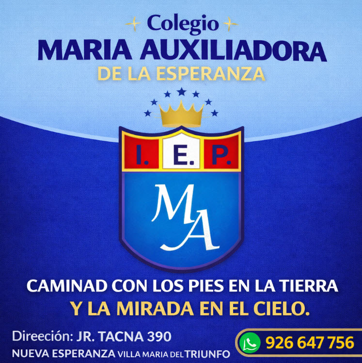 Docentes acompañando el aprendizaje en el Colegio María Auxiliadora de la Esperanza